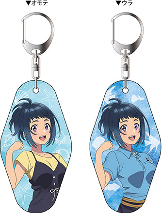 「白い砂のアクアトープ」両面キーホルダー 照屋月美